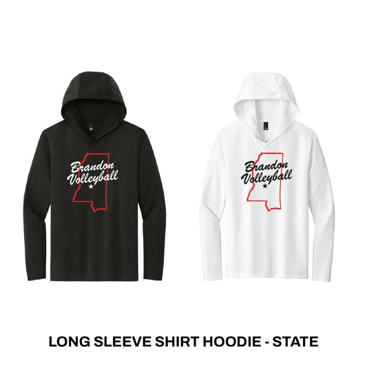 Long Sleeve Shirt Hoodie - State