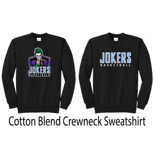 Cotton Blend Crewneck Sweatshirt