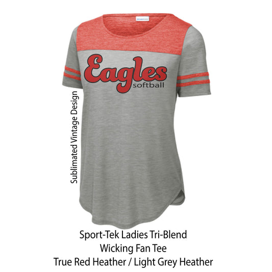 Ladies Tri-Blend Fan Shirt