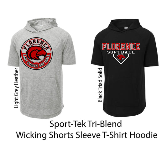 Tri-Blend Short Sleeve T-Shirt Hoodie