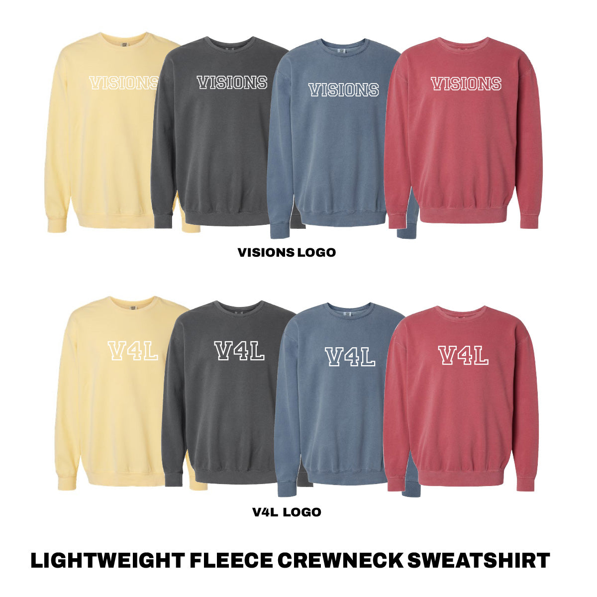 Lightweight Fleece Crewneck Sweatshirt